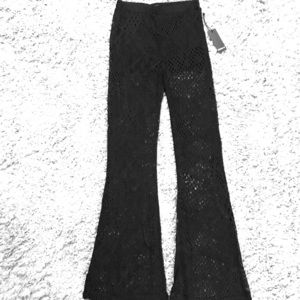 Forever 21 Long Knit Black Pants